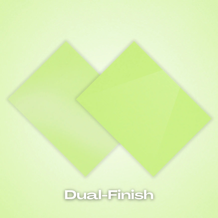 Dual-finish: Green Pastel Acrylic Sheet. Fresh minty green shade with dual-finish versatility for matte or gloss designs. Great for crafts, event signage, and nature-inspired laser cut items. Compatible with laser cutters like Glowforge, xTool, and OMTech. Ideal for precise cuts and detailed designs. Perfect for hobbyists, Etsy sellers, and small business owners creating personalized signs, wedding decor, name tags, ornaments, cake toppers, and custom gifts. Pre-cut to fit standard laser beds.