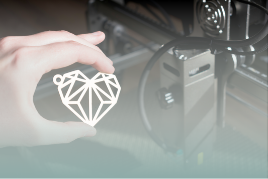 Image showing a laser engraving machine in action. This image serves as an example of the process used with Clear Cut Acrylic sheets for precision laser cutting and engraving. Perfect for makers, small business owners, or hobbyists using Glowforge, xTool, or OMTech to produce acrylic signage, ornaments, gifts, and custom designs. Demonstrates the detail achievable when working with laser-safe acrylic.
 6