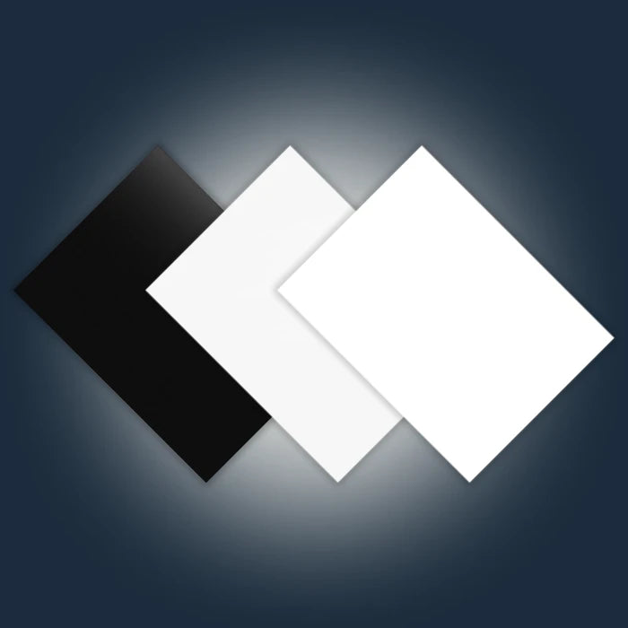 Basics Acrylic Sheets Bundle. Core color collection of essential laser-friendly acrylics. Great for versatile crafting, signage, and beginner laser projects. Compatible with laser cutters like Glowforge, xTool, and OMTech. Ideal for precise cuts and detailed designs. Perfect for hobbyists, Etsy sellers, and small business owners creating personalized signs, wedding decor, name tags, ornaments, cake toppers, and custom gifts. Pre-cut to fit standard laser beds.
