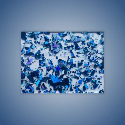 Blue Confetti Glitter Acrylic Sheet. Bold blue acrylic embedded with colorful confetti glitter. Perfect for celebratory signage, kids' room decor, and eye-catching craft pieces. Compatible with laser cutters like Glowforge, xTool, and OMTech. Ideal for precise cuts and detailed designs. Perfect for hobbyists, Etsy sellers, and small business owners creating personalized signs, wedding decor, name tags, ornaments, cake toppers, and custom gifts. Pre-cut to fit standard laser beds.
