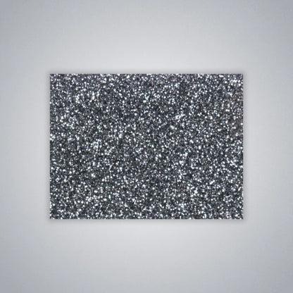 Dark Gray Glitter Acrylic Sheet. Rich charcoal base with embedded glitter for a dramatic sparkling effect. Ideal for bold laser-cut signage, night-themed party decor, and statement accessories. Compatible with laser cutters like Glowforge, xTool, and OMTech. Ideal for precise cuts and detailed designs. Perfect for hobbyists, Etsy sellers, and small business owners creating personalized signs, wedding decor, name tags, ornaments, cake toppers, and custom gifts. Pre-cut to fit standard laser beds.
