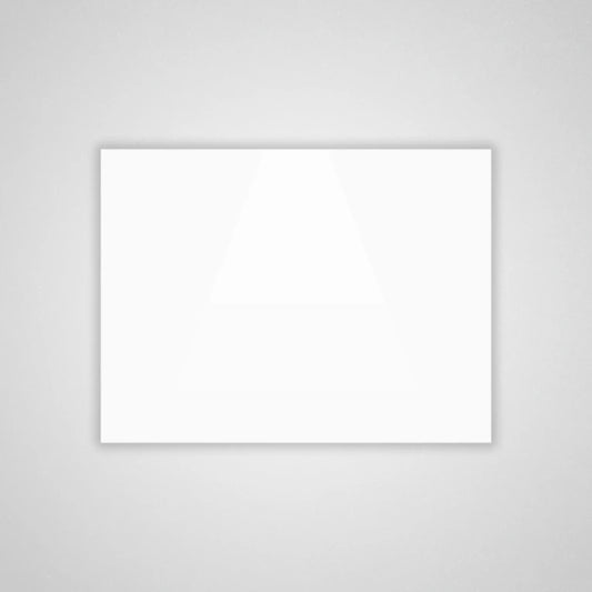 Glossy White Acrylic Sheet. Bright white sheet with a clean, high-gloss surface. Perfect for sleek modern signage, home decor, and layered laser-cut designs. Compatible with laser cutters like Glowforge, xTool, and OMTech. Ideal for precise cuts and detailed designs. Perfect for hobbyists, Etsy sellers, and small business owners creating personalized signs, wedding decor, name tags, ornaments, cake toppers, and custom gifts. Pre-cut to fit standard laser beds.