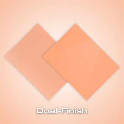 Dual-finish: Peach Pastel Acrylic Sheet. Soft, warm peach acrylic with a smooth dual-finish surface. Perfect for creating romantic wedding decor, spring crafts, or modern home accents with a gentle color pop. Compatible with laser cutters like Glowforge, xTool, and OMTech. Ideal for  detailed designs. Perfect for hobbyists, Etsy sellers, and small business owners creating personalized signs, wedding decor, name tags, ornaments, cake toppers, and custom gifts. Pre-cut to fit standard laser beds.
