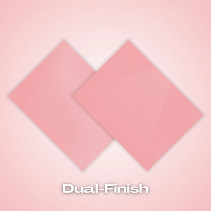 Dual-finish: Pink Pastel Acrylic Sheet. Sweet bubblegum-pink finish with dual-texture surfaces for a custom look. Excellent for Valentine's crafts, birthday cake toppers, and playful signage. Compatible with laser cutters like Glowforge, xTool, and OMTech. Ideal for precise cuts and detailed designs. Perfect for hobbyists, Etsy sellers, and small business owners creating personalized signs, wedding decor, name tags, ornaments, cake toppers, and custom gifts. Pre-cut to fit standard laser beds.
