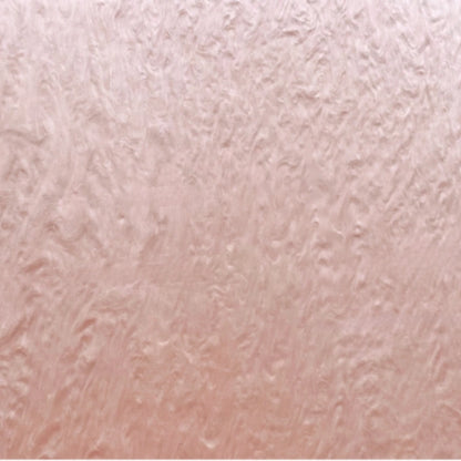 Close-up of Pink Pearl Acrylic Sheet. Gentle pink hue with a luminous pearlescent sheen. Perfect for feminine crafts, baby shower decor, and delicate wedding accents. Compatible with laser cutters like Glowforge, xTool, and OMTech. Ideal for precise cuts and detailed designs. Perfect for hobbyists, Etsy sellers, and small business owners creating personalized signs, wedding decor, name tags, ornaments, cake toppers, and custom gifts. Pre-cut to fit standard laser beds.
