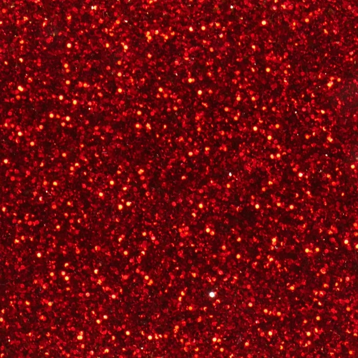 Close-up of Red Glitter Acrylic Sheet. Bold crimson glitter sheet with vibrant sparkle. Perfect for romantic decor, holiday signs, and attention-grabbing laser projects. Compatible with laser cutters like Glowforge, xTool, and OMTech. Ideal for precise cuts and detailed designs. Perfect for hobbyists, Etsy sellers, and small business owners creating personalized signs, wedding decor, name tags, ornaments, cake toppers, and custom gifts. Pre-cut to fit standard laser beds.
